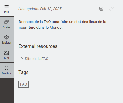 fentre info projet