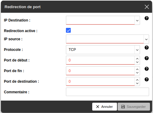 redirection port